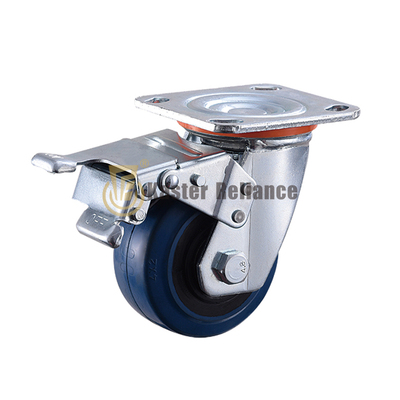Brake Heavy-duty Caster Elastic-Rubber &nbsp;Wheel