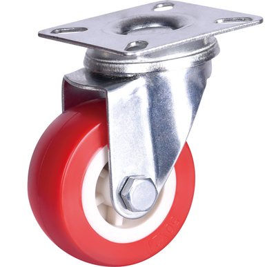 Light gray rubber caster series