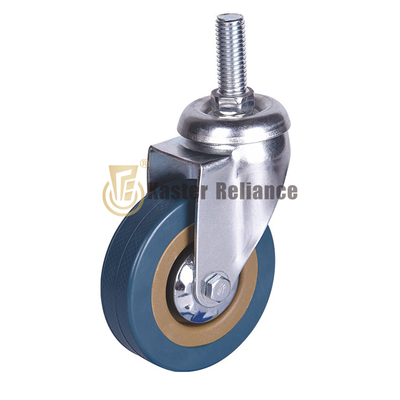 Light gray threaded stem swivel caster