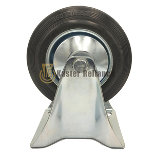 160mm Rigid Regular Rubber wheel Industrial Caster