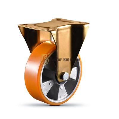 Aluminum-core Pu wheel GarbageBin Rigid Caster