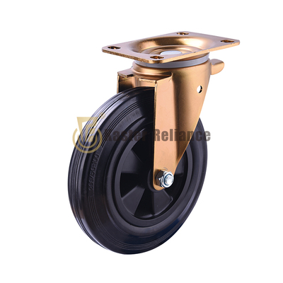 Plastic-core Rubber wheel Garbage Bin Swivel Caster