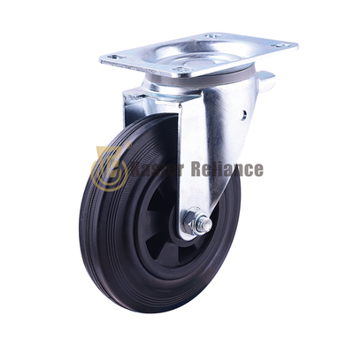Plastic-core Rubber wheel Garbage Bin Swivel Caster